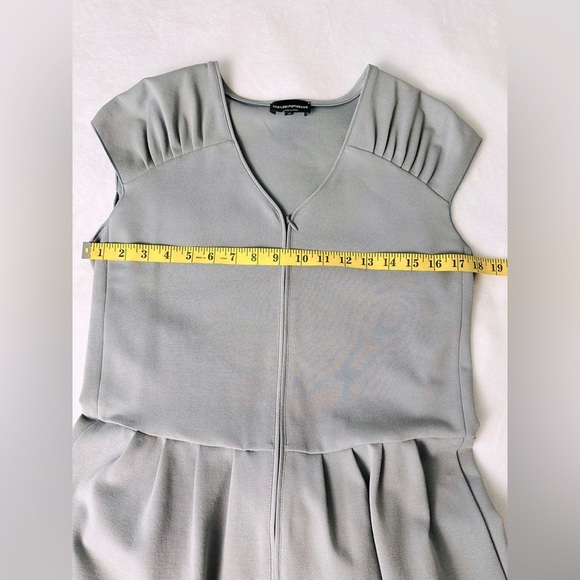 Emporio Armani Cap Sleeve Jersey Dress Italian Size 48 or US size 12 - Picture 9 of 15